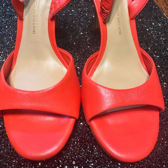 Antonio Melani Red Women's Sandals - Picture 1 of 15
